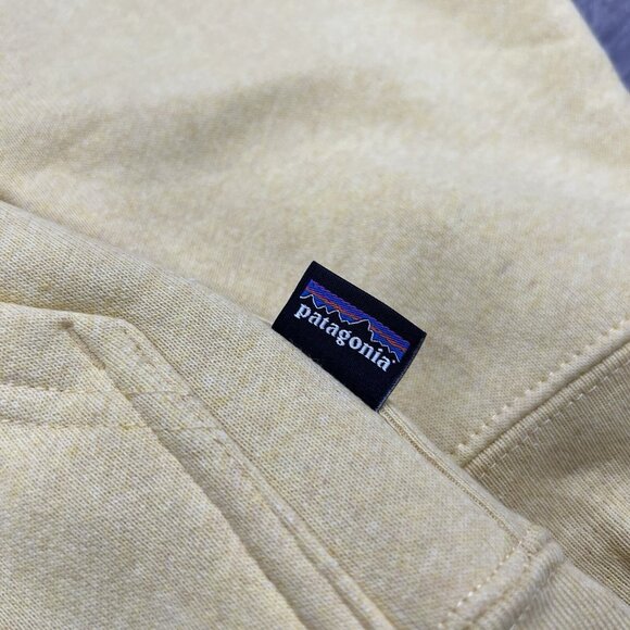 Patagonia Hoodie Sz Small Mens Sz M Womens Fitz Roy Icon Uprisal Milled Yellow - Picture 7 of 13